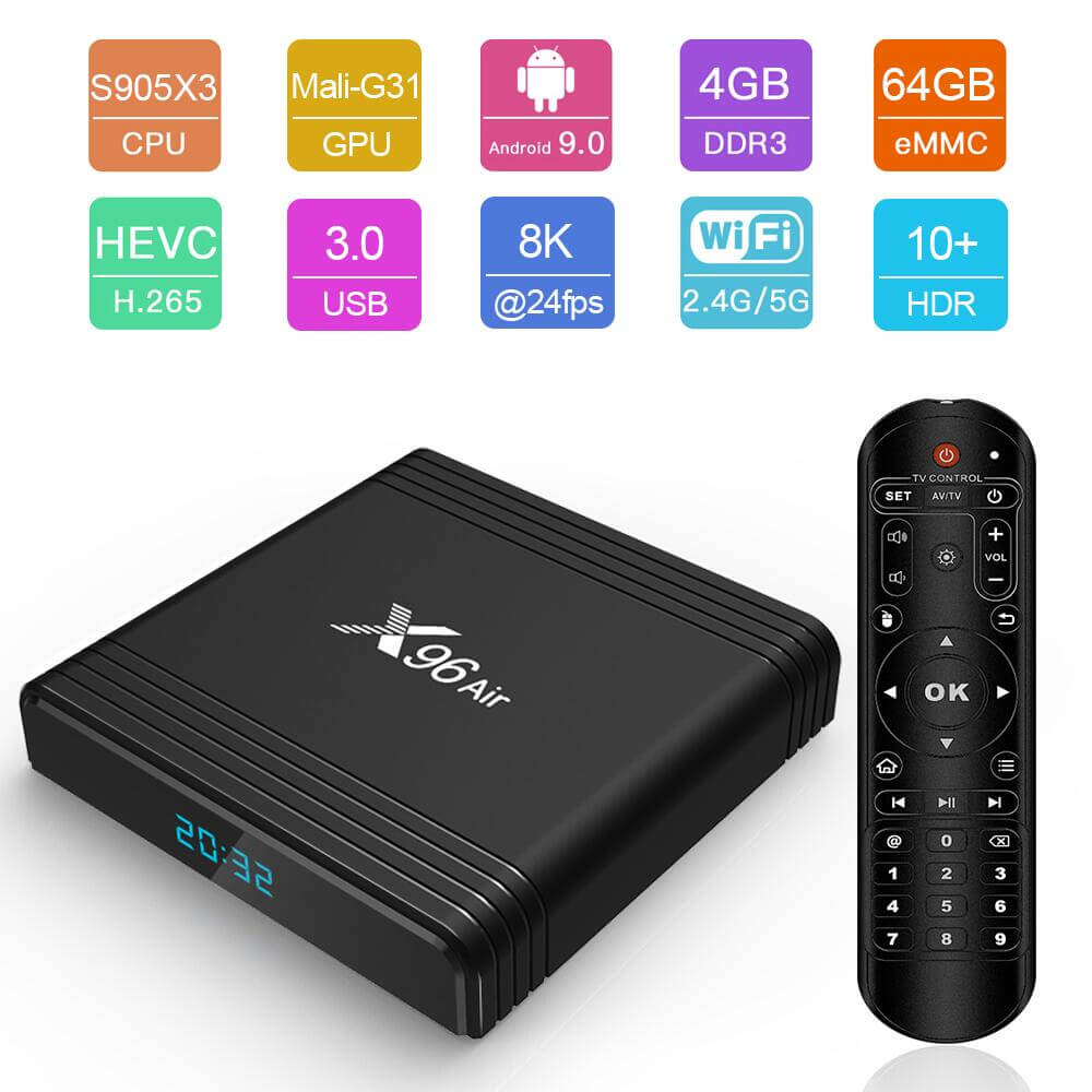 Choose X96 Air Amlogic S905X3 IPTV box for Unparalleled Performance