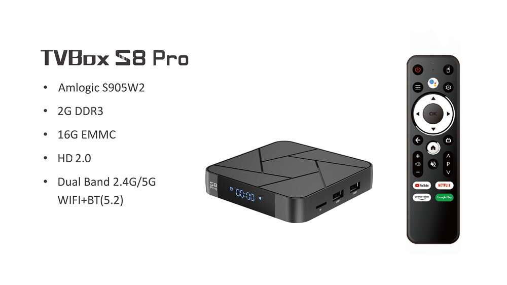 S8 Pro Amlogic S905W2 IPTV box: Your Gateway to Immersive Entertainment