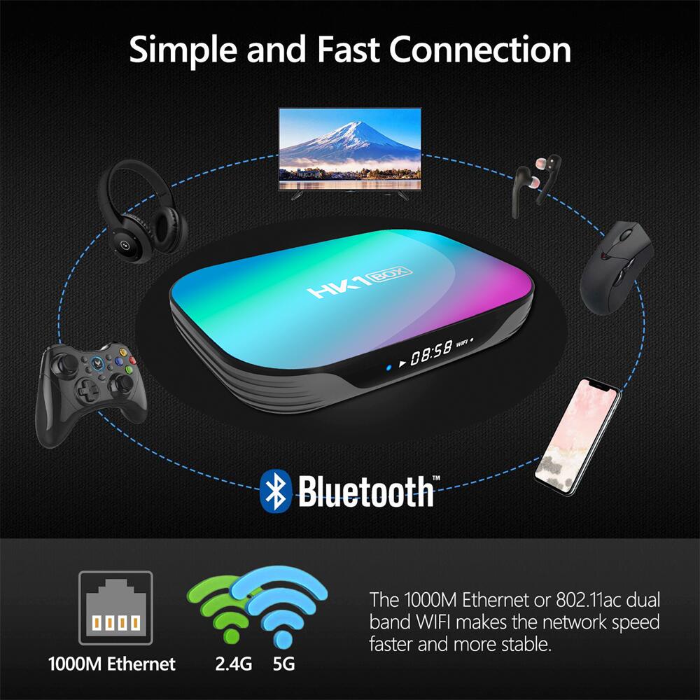 HK1 BOX Amlogic S905X3 streaming player: Customized Entertainment Icons